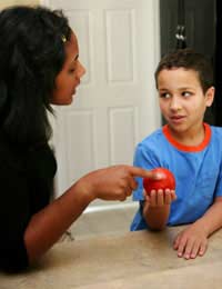 Healthy Eating Kids Children Setting An